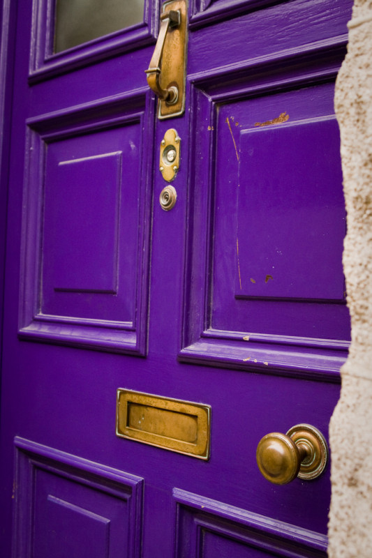 Purple door in Cahersiveen