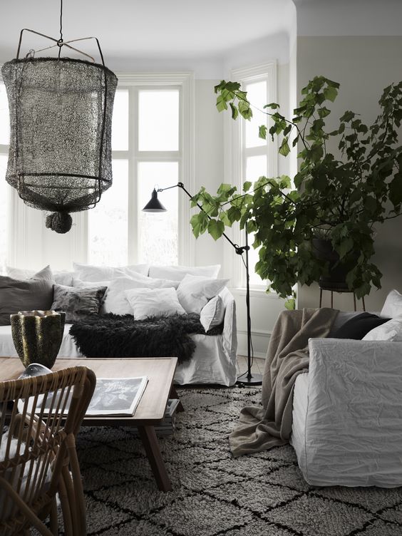 Cosy-and-relaxed-Scandinavian-living-room-with-mix-of-textures-and-natural-materials